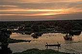 Tonle Sap - Prek Toal floating village - sunset on the marshland